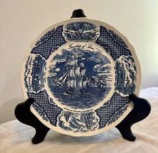 Fairwinds-Friendship of Salem Collectors Plate Blue Alfred Meakin Preowned