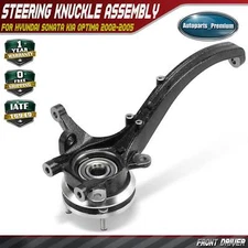 Front Left Steering Knuckle &Wheel Hub Bearing Assy for Hyundai Sonata Kia 02-05