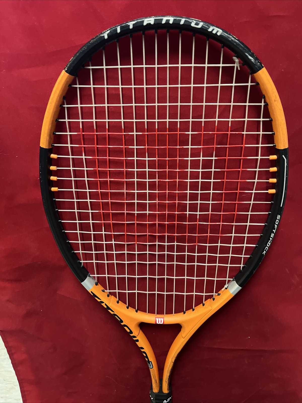 Wilson Titanium 3 Soft Shock 3 Tennis Racquet 4 1/4" Grip Orange