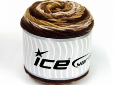 3-Skein/Cakes Lot Cakes Blues Yarn Medium Brown Shades Gold