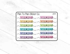 2579 Weekend Planner Stickers.