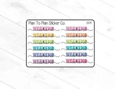 2579~~Weekend Planner Stickers.