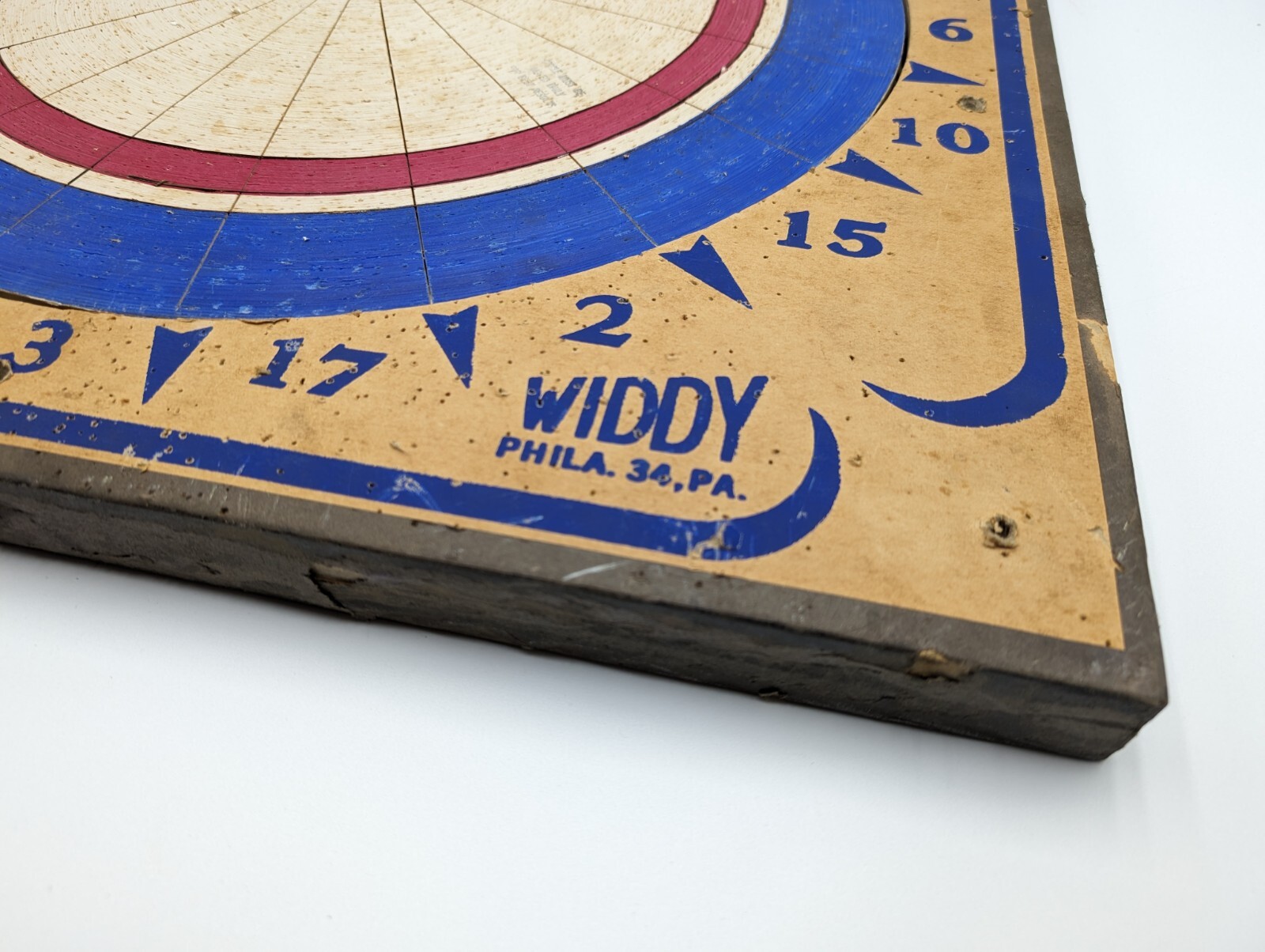 Widdy 1986 Wooden Wood Board Dartboard Dart Made In PA USA eBay