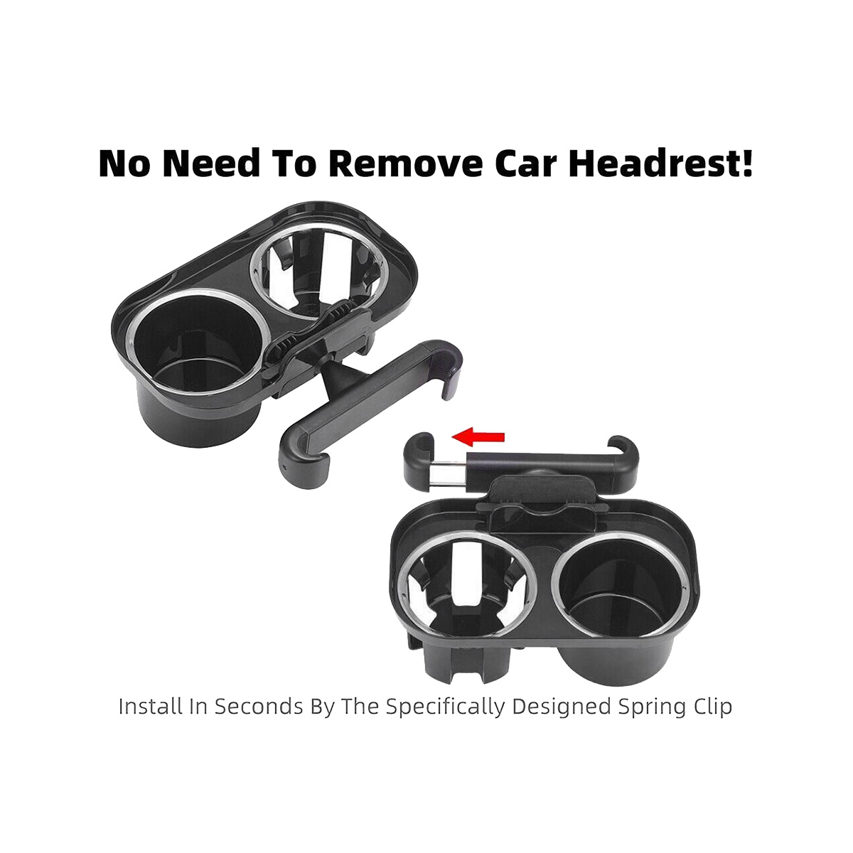 1 PCS Car Beverage Holder Rear Pillow Snack Tray Universal Car Cup