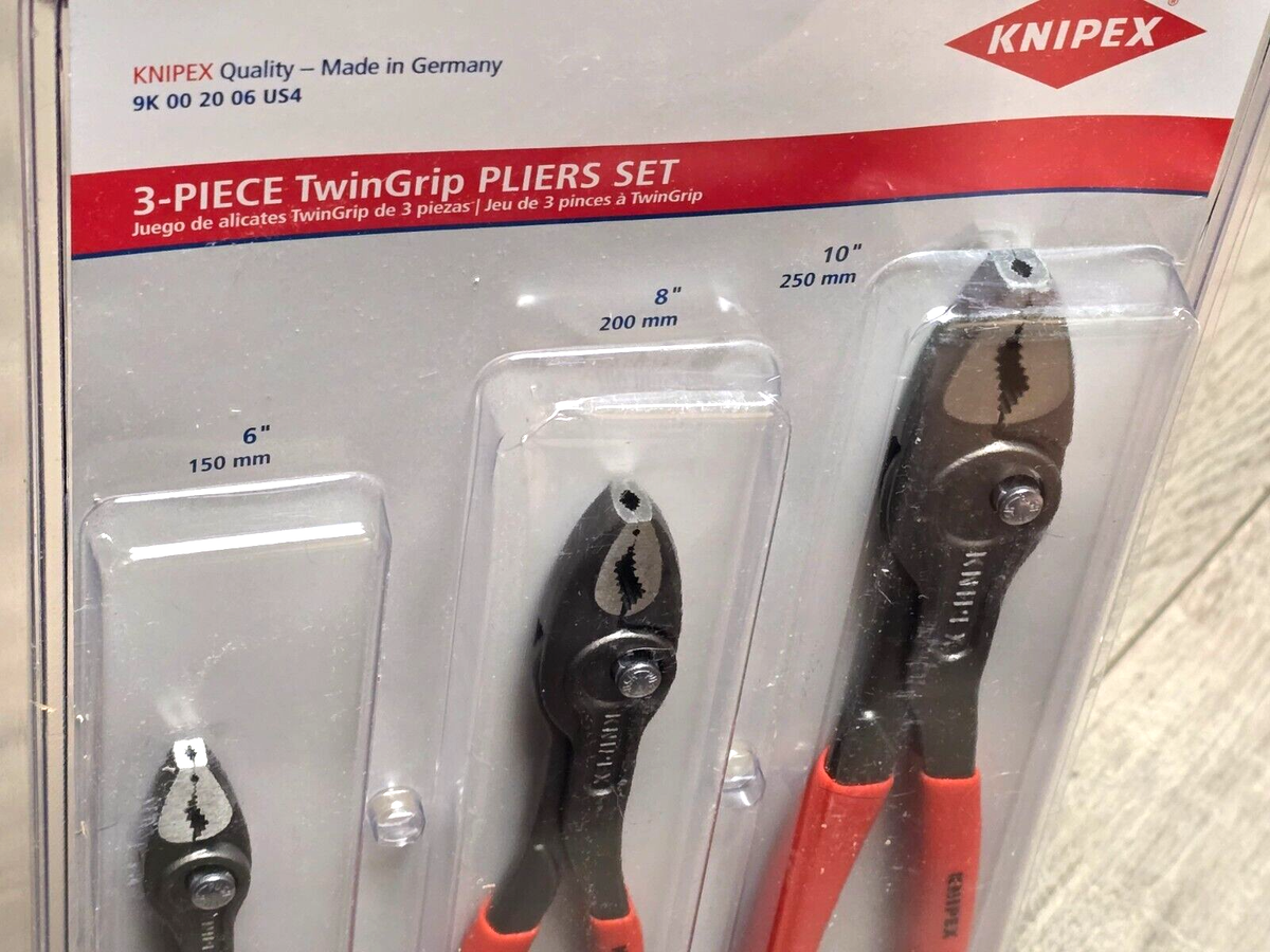 NEW! Knipex 3pc Twin Grip Damaged Screw & Bolt Extraction Pliers