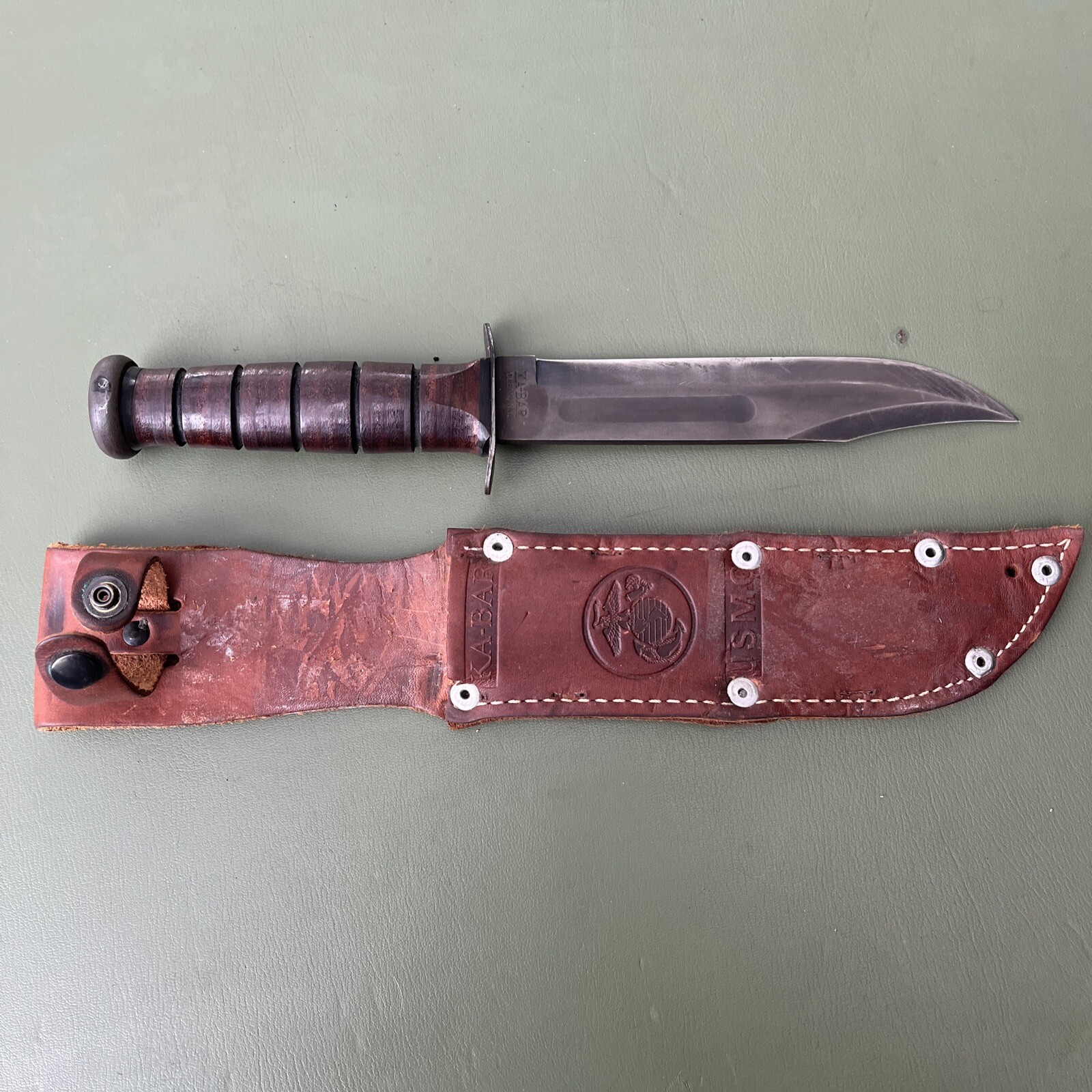 Vintage USMC KABAR Knife Olean NY eBay
