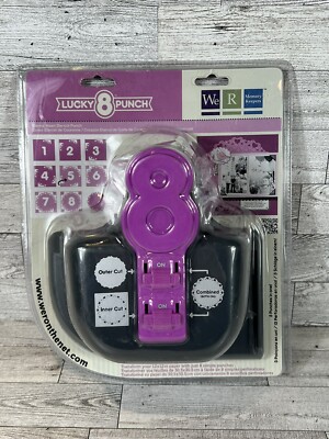 We R Memory Keepers Lucky 8 Die Cut Punch Eternal Heart *New In Package*