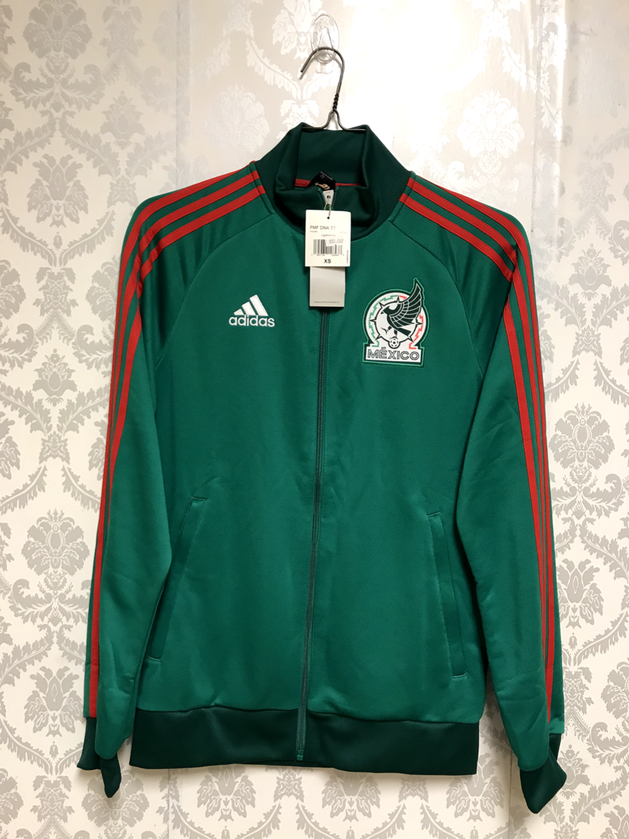 ADIDAS TEAM MEXICO FMF WORLD CUP DNA TRACK TOP JACKET FZ NEW W