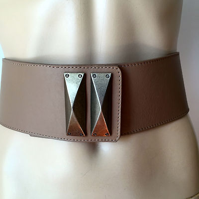 NWT St. John Collection Brown leather belt women display picture 1
