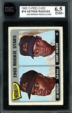 1965 TOPPS OPC O PEE CHEE #16 JOE MORGAN HOF Rookie KSA 6.5 EX-NM Astros RC Card