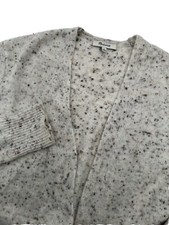 Madewell Donegal Kent Cardigan Sweater Sz XS Wool Blend Long Coziest Yarn Cream