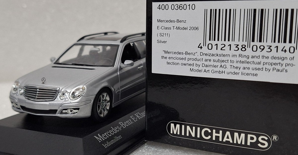 Mercedes-Benz E-Class T-Model 2006 (S211) Silver 1:43 Mercedes-Benz E-Class T-Model 2006 (S211) Silver 1:43