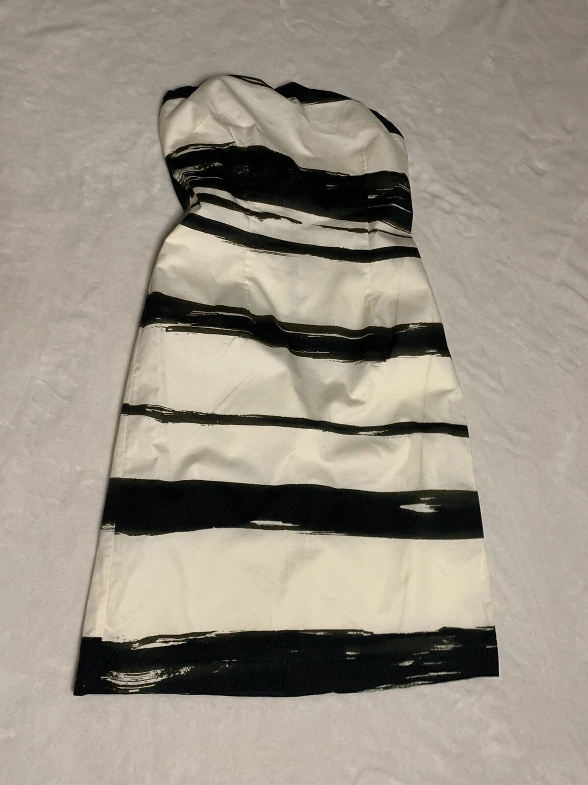 OFF WHITE Abito elegante The Limited Off bianco e nero a righe taglia 4 nero bianco