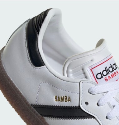Size 10 - adidas Samba Indoor White Black Gum for sale online | eBay