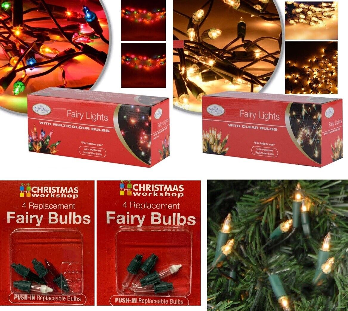 CLEAR MULTI Sales COLOUR Special sale item XMAS FAIRY LIGHTS CHRISTMAS BULBS DECORATIO