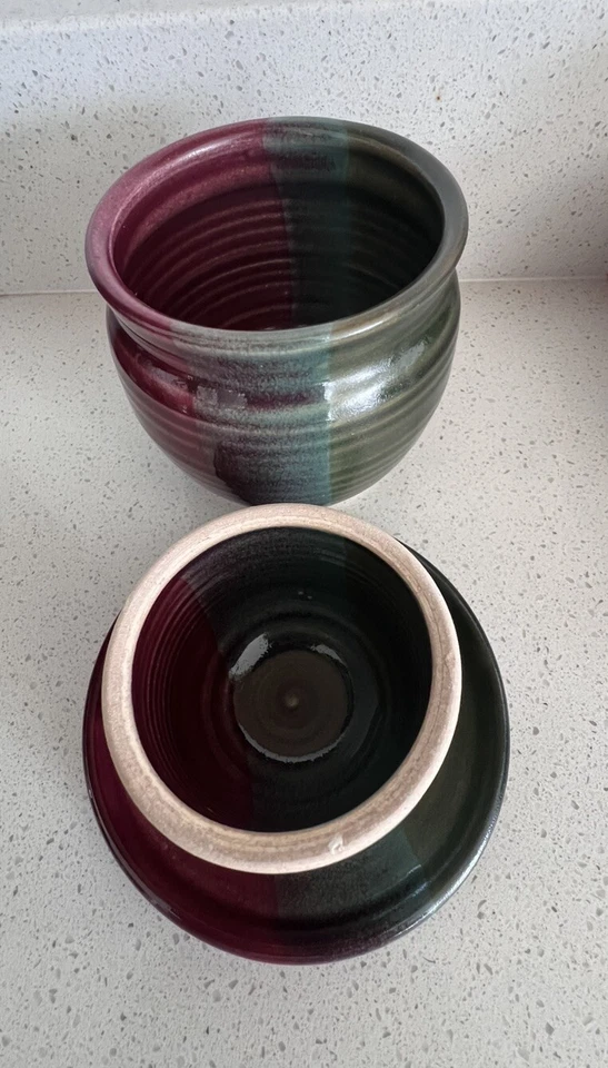 Pottery Butter Keeper Butter Bell Signed - Image 3 of 4