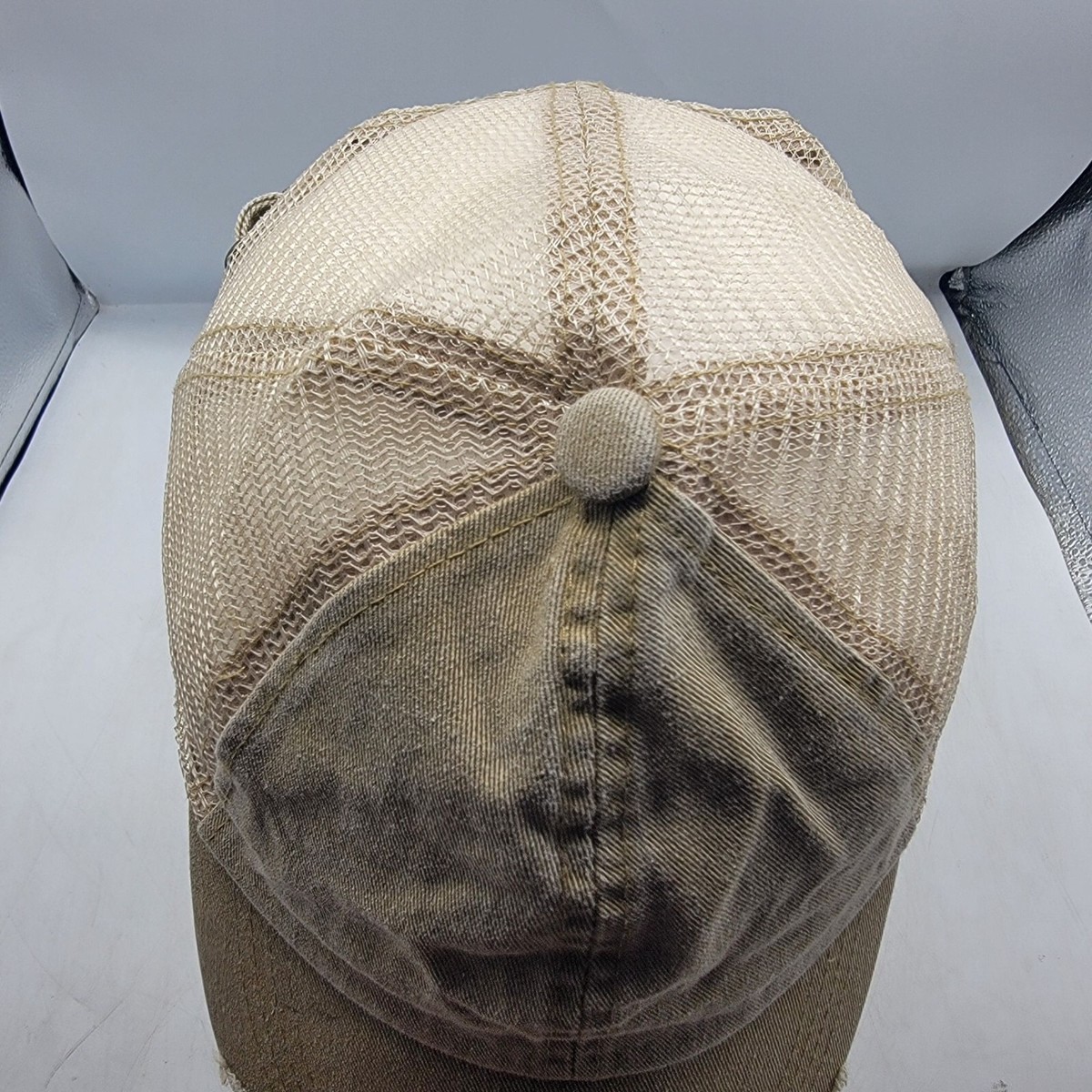 Free People Distressed Beige Trucker Hat Adjustable Casual Going Out Comfort Desert Trucker Hat – Free Up The Future main image 4