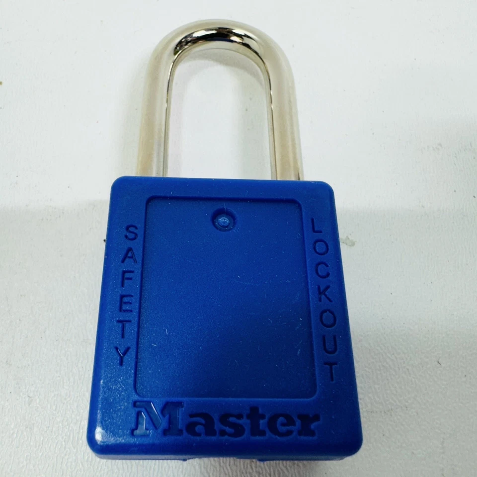 6 Pk - 410MKW417 BLUE ZENEX THERMOPLASTIC SAFETY PADLOCK, Mastered Keyed Differe - Image 4 of 4