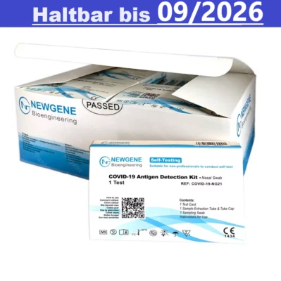 NEW GENE (HANGZHOU) BIOENGINEERING CO., LTD. 5 x Newgene Covid-19 Antigen Schnelltest Nasal Haltbarkeit 09/2026 Test Laien