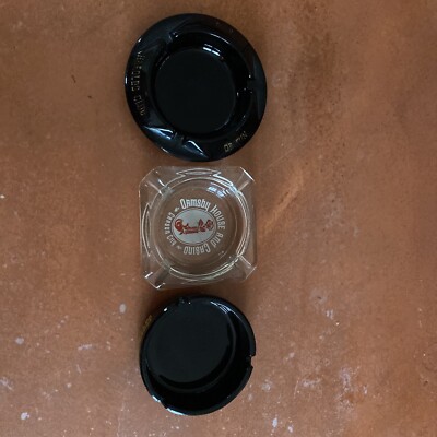 Vintage Casino Ashtrays Lot Of 3 Carson City Reno Ormsby Nugget Harold s Mix Lot