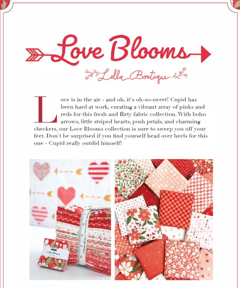 Love Blooms Moda Layer Cake 42 100% Cotton 10" Precut Quilt Squares - Image 3 of 4