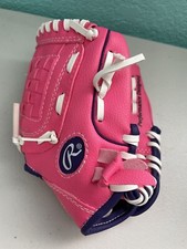 Rawlings Youth 9  RHT Softball/Baseball Glove PL90PPW Pink Right Hand Throw