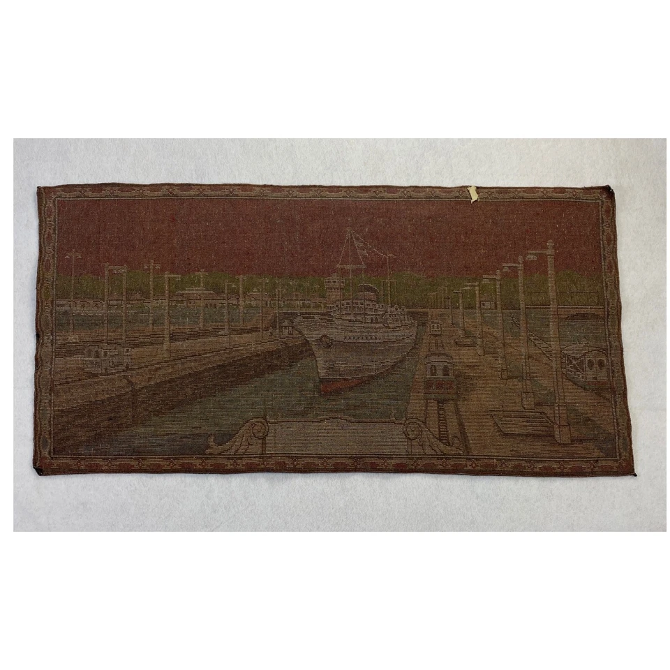 Tapiz de recuerdo vintage del Canal de Panamá para colgar en la pared recuerdos de viaje Foto 2 de 4