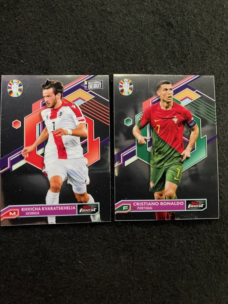 2023 Topps Finest UEFA EURO Base Cards 1-100 Choose Your Player Complete Set  