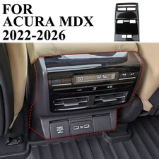 Carbon Fiber Style  Rear Armrest Box A/C Outlet Vent Cover Trim For Acura MDX