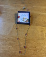 New In Box Eyeglass Chain Holder With Quartz