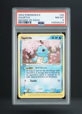 2004 POKEMON EX TEAM MAGMA VS TEAM AQUA #46 SQUIRTLE PSA 8 | eBay