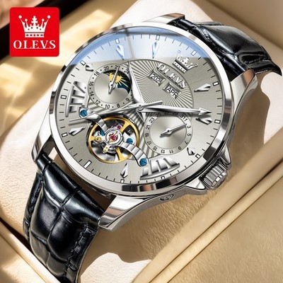 OLEVS Luxury Men's Automatic Mechanical Watch Waterproof Calendar Business Watch