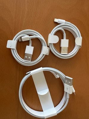Set of three Genuine Apple Lightning To USB Cable