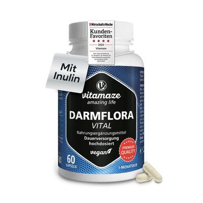 Darmflora Vital Kapseln hochdosiert 60 Stück (1er Pack), Uni 