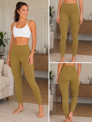 Lululemon Align Leggings Size 4 Yellow Green Nulu Buttery Soft Yoga Pants