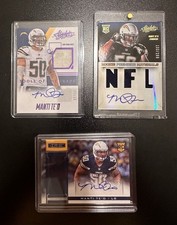 Manti Te’o Rookie Card (3) Lot 2013 Absolute R&S Game Used Jersey Auto