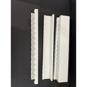 Set of 4 White Scalloped Wall Ledge Shelves