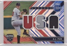 2018 Panini Elite Extra Edition USA Materials Blue 2/5 AJ Puk #USAM-AP hg6
