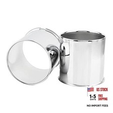 Pcs 4.5inch Trailer Wheel Center Cap Push 4.25" OD 4.27" H 2 2Pcs Chrome