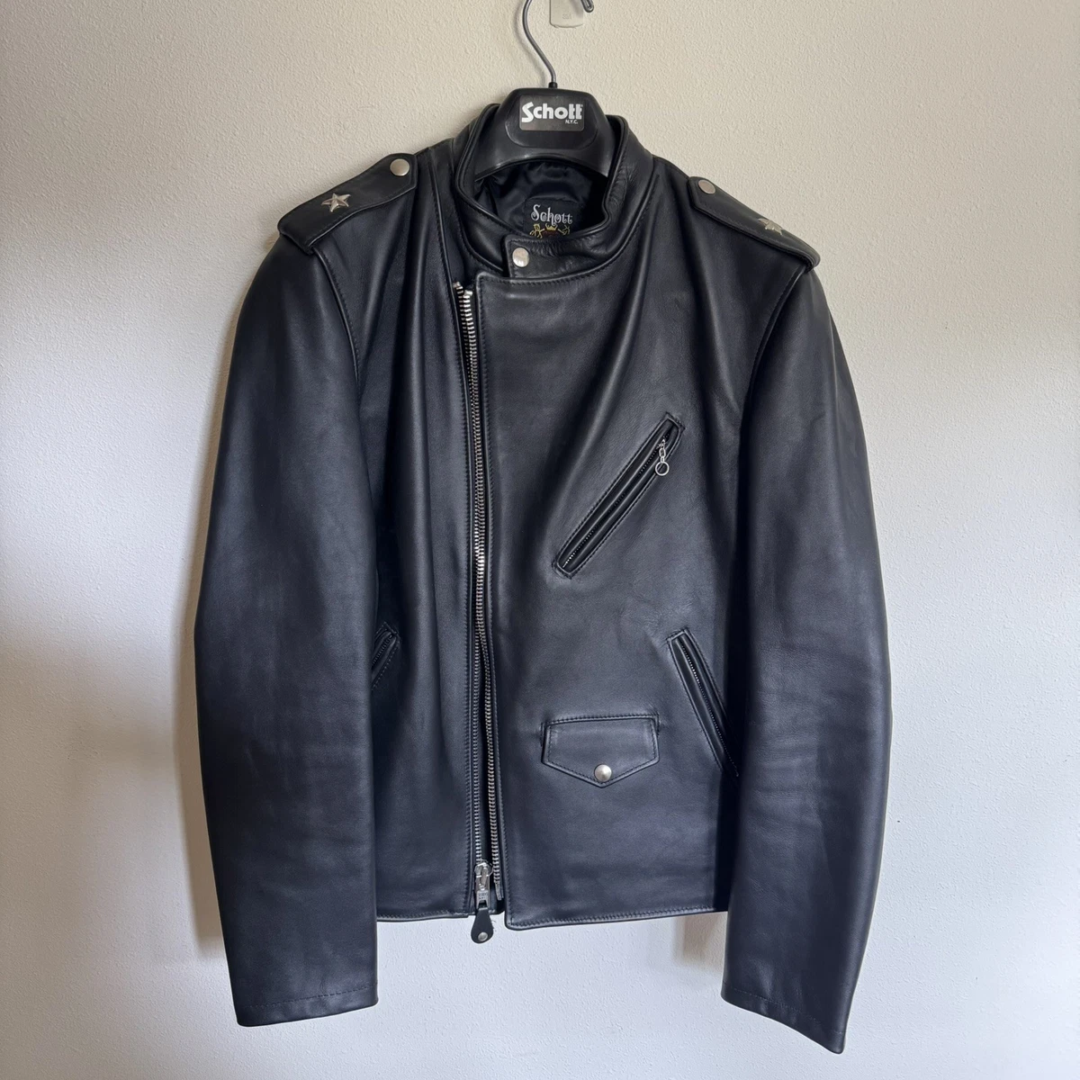 Schott Cafe Racer Jacket In Men's Coats & Jackets for sale | eBay