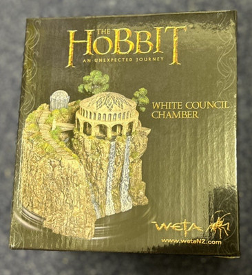 Weta WHITE COUNCIL CHAMBER Herr der Ringe Statue Umgebung OVP