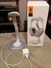 Spigen S380 Air Pods Max Holder With Charger And Brick NEW