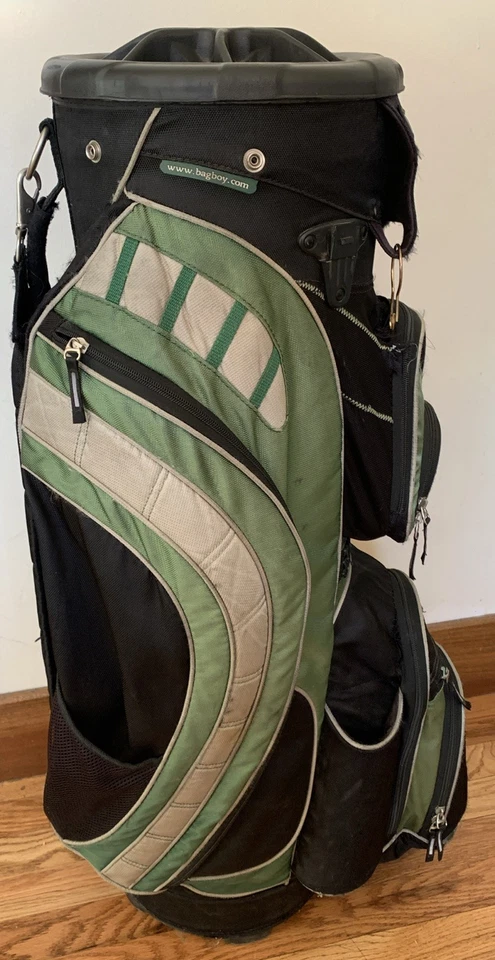 BOLSA DE GOLF BAGBOY REVOLVER XL CALIDAD 14 vías 12+ bolsillos negro verde Foto 4 de 4