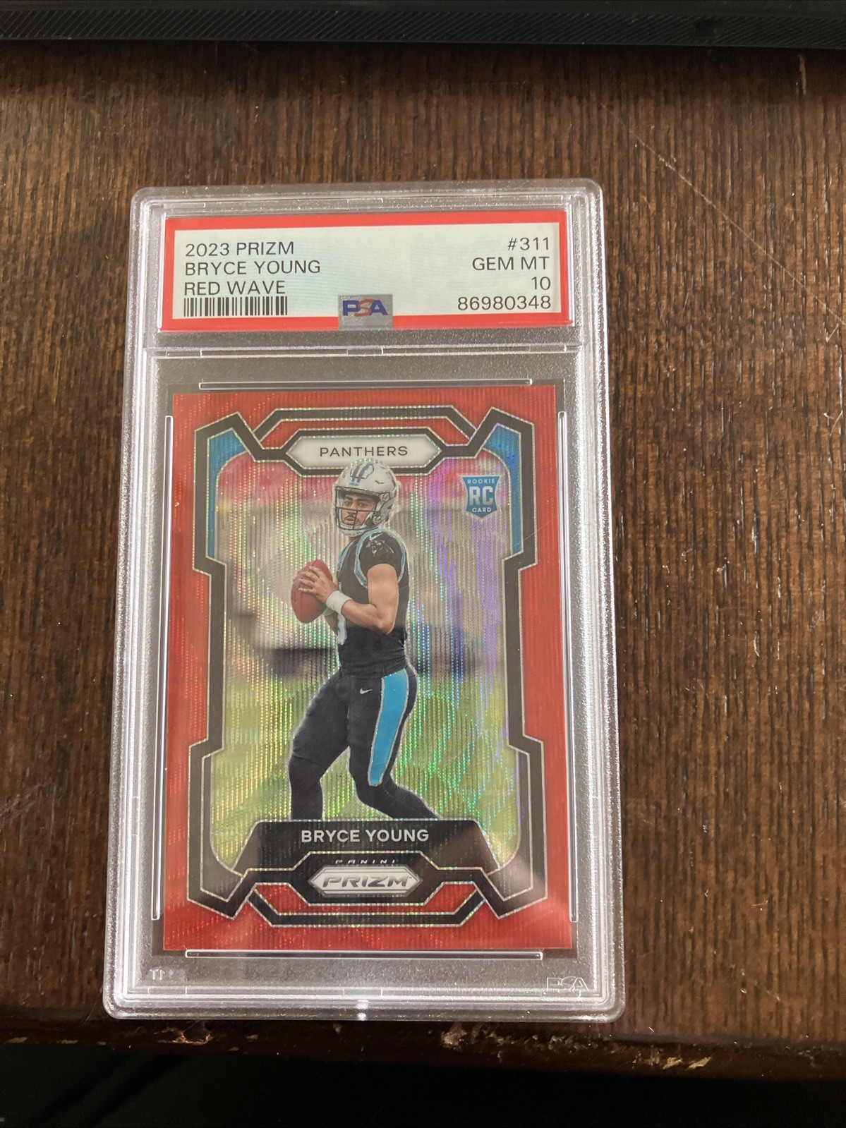 2023 Panini Prizm - Rookies Bryce Young #311 Red Wave Prizm /149 (RC)