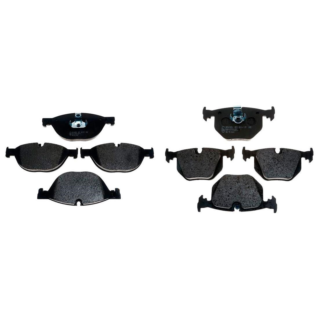 For 2009 2008 2007 2006 Bentley Arnage Front & Rear Metallic Brake Pads
