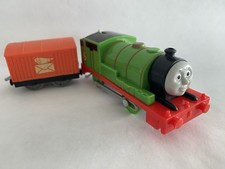 Motorized Trackmaster Thomas Friends Train Tank Engine Percy  Mail Car - Works