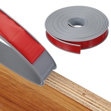 TPE U-Shape Edge Banding 1-1/4 Inch x 20ft for Shelf Cabinet Table Gray