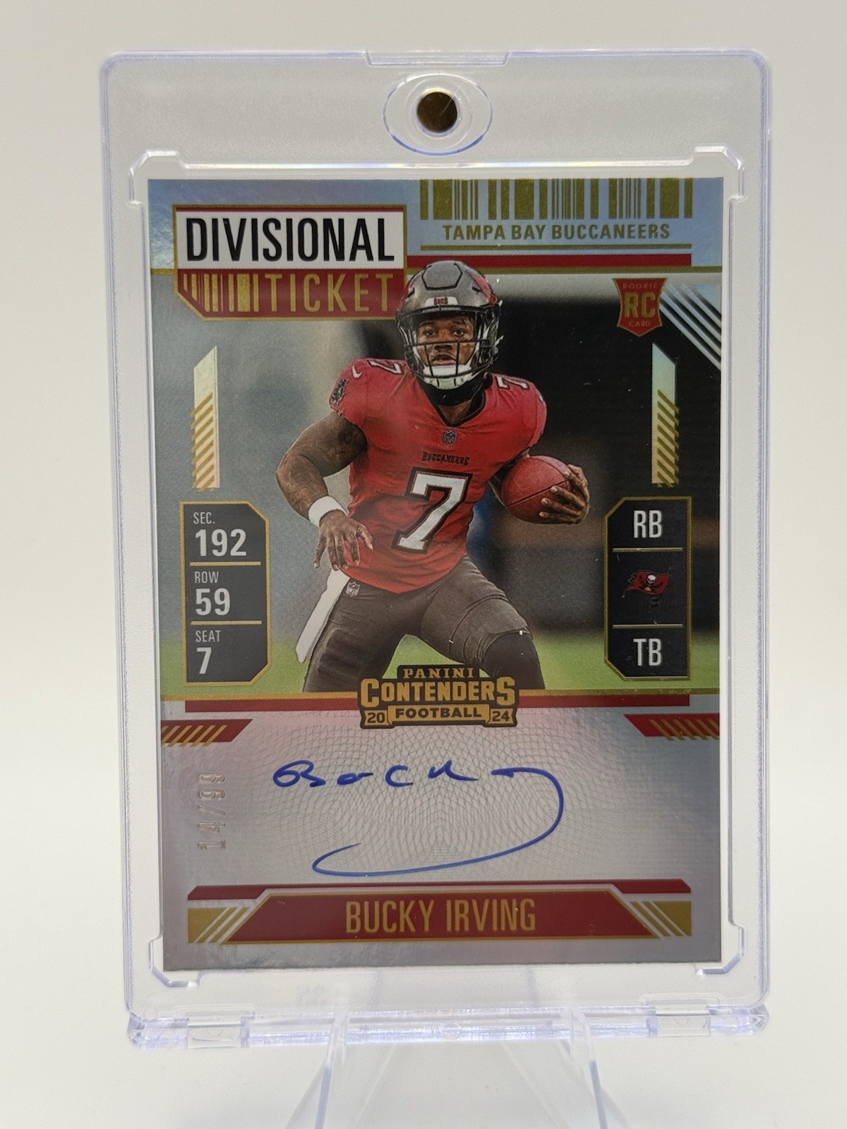2024 Panini Contenders - Divisional Ticket Bucky Irving Auto /99 #122 (AU, RC)