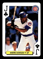 1991 US Playing Cards Major League All-Stars Jack of Clubs Andre Dawson B189