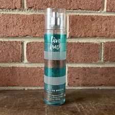 Bath & Body Works LIVE FRESH Seaside Breeze Fine Fragrance Mist 8oz 90% Full